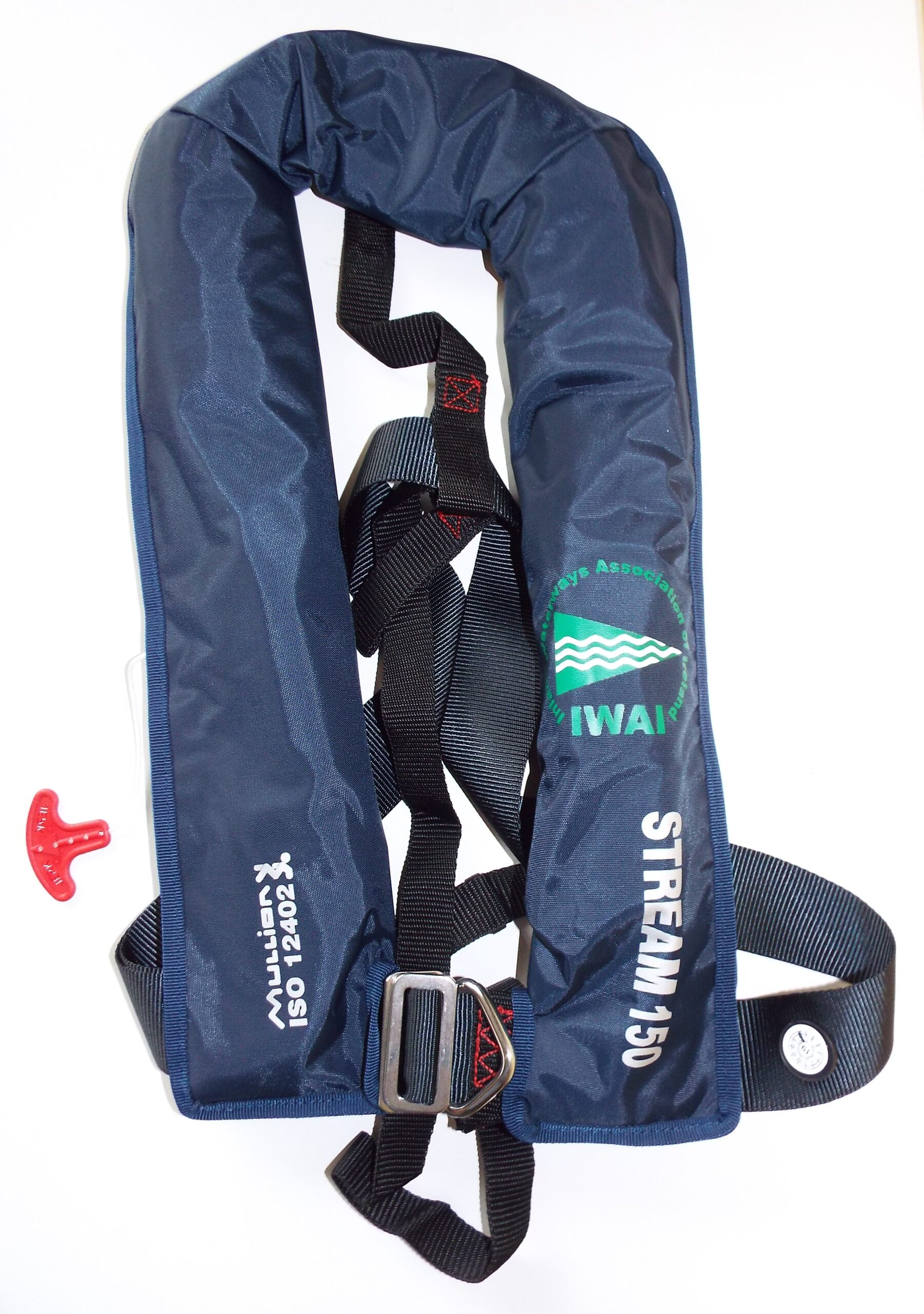 Mullion Blue Lifejacket IWAI Logo
