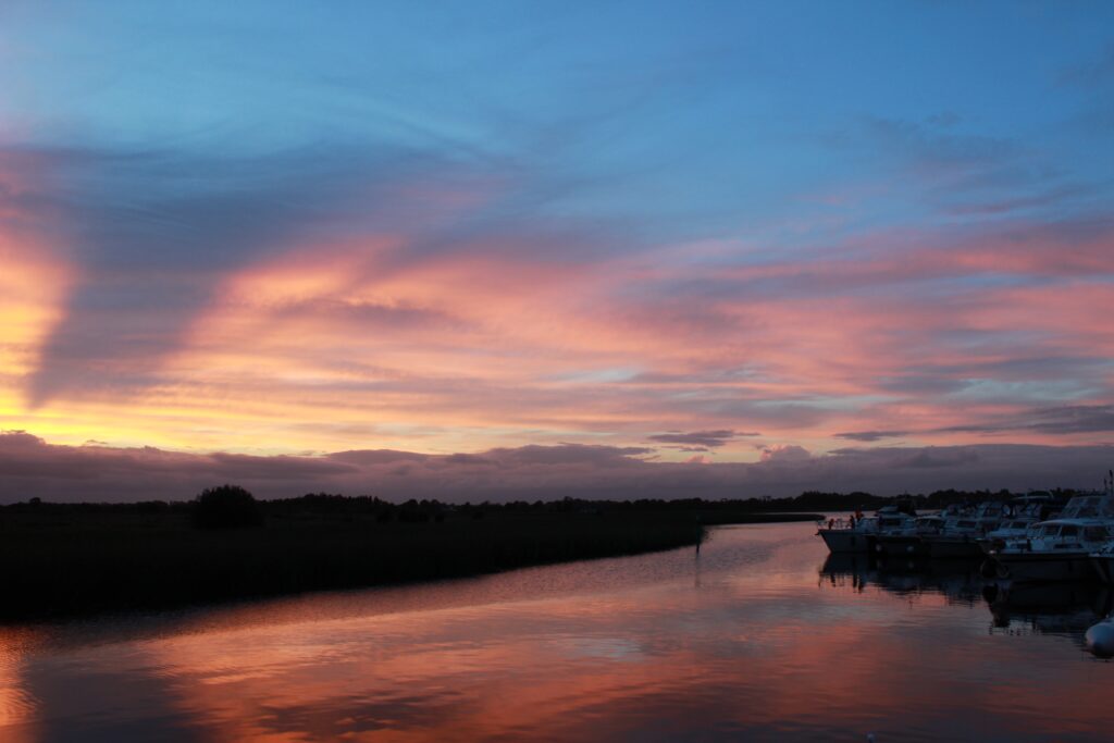 2017-07-31 21.54.20 Sunset on the inland waterways
